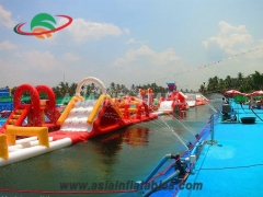 Fantastic Fun Inflatable Aqua Run Challenge Water Pool Toys