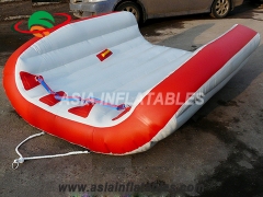 Popular 2 Person Water Sports Floating Platform Inflatable FlyingTube Towable
