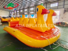 Inflatable Surfboards, 6 Riders Inflatable Towable Duck Boat Inflatable UFO Sofa Inflatable Water Toys and Durable, Safe.
