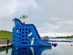 Hot sell The Biggest Tuv Aquatic Sport Platform water park floating toy for child and adult customized inflatable water slide