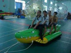 Nadmuchiwana łódź krokodyla