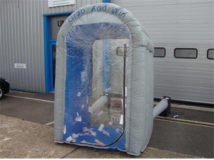 Silvery Inflatable Cash Booth