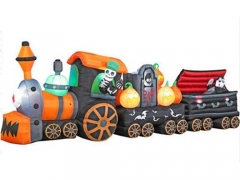 Halloween dekoracja pociągu nadmuchiwanego