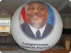 nadmuchiwany balon helowy do wyborów prezydenckich z nadrukowaną postacią