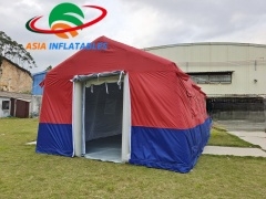Custom Red Cross Inflatable Fire Rescue Tent Medical Tent For Disaster Relief